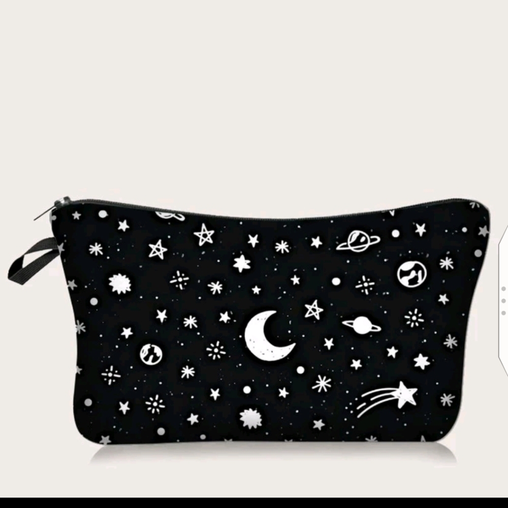 🆕🌙 Moon & Star Print Makeup Bag ✨